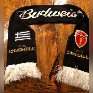 Budweiser Scarf World Cup FIFA 2014 Brazil  Printed Embroidered In French 55”